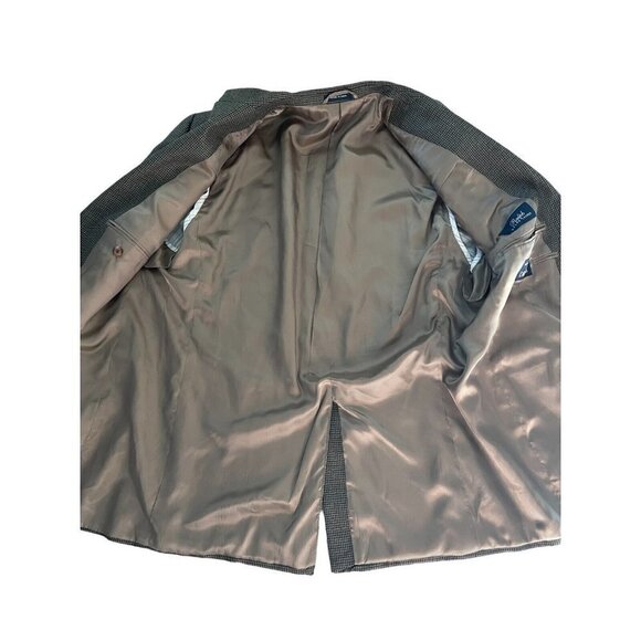 RALPH Lauren Silk Wool Blend Men's Sports‎ Jacket Blazer Brown Herringbone 44R - Picture 9 of 13